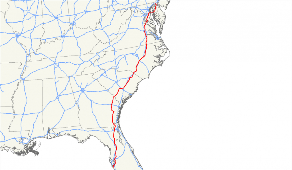 U.s. Route 301 - Wikipedia - Map Of I 95 From Nj To Florida