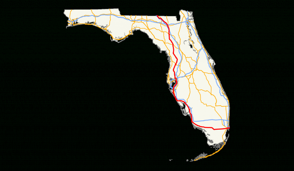 U.s. Route 41 In Florida - Wikipedia - Tamiami Trail Florida Map