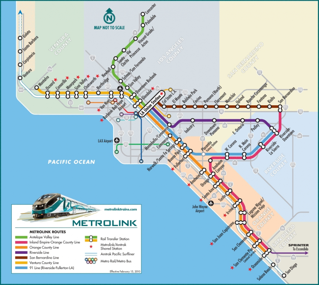 Union Station Los Angeles Metrolink Map – Map Of Usa District - Southern California Metrolink Map