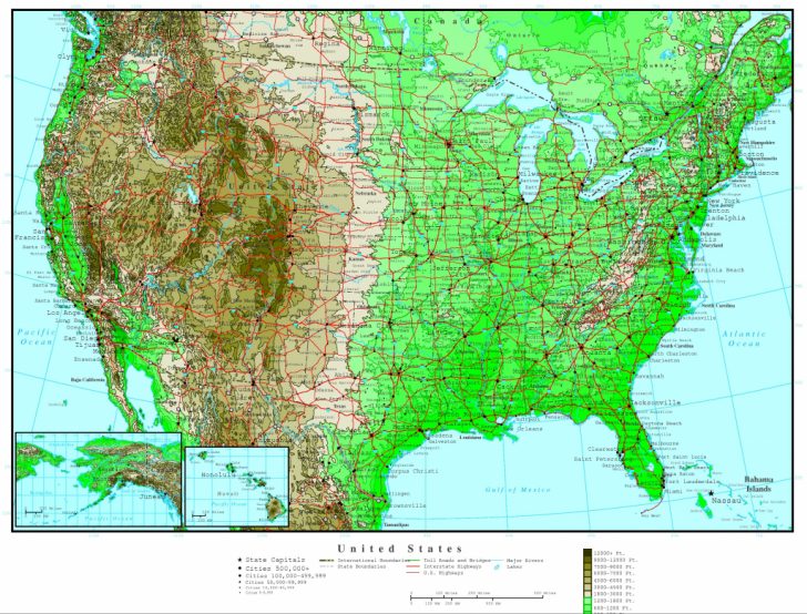 Interactive Elevation Map Of Florida