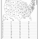 United States Map Quiz Worksheet Worksheets For All Download And   States And Capitals Map Test Printable