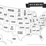 United States Map With State Names And Capitals Printable Save   Map Of United States With State Names Printable