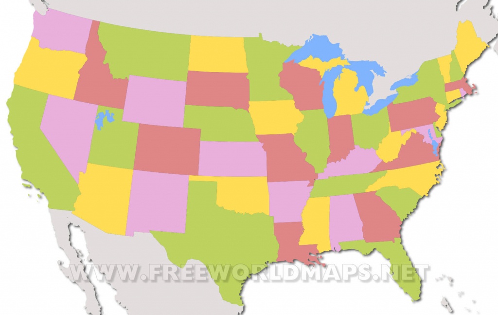 United States Political Map - Blank Us Political Map Printable