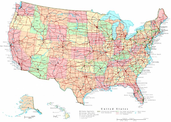 Printable Road Map Of Western Us