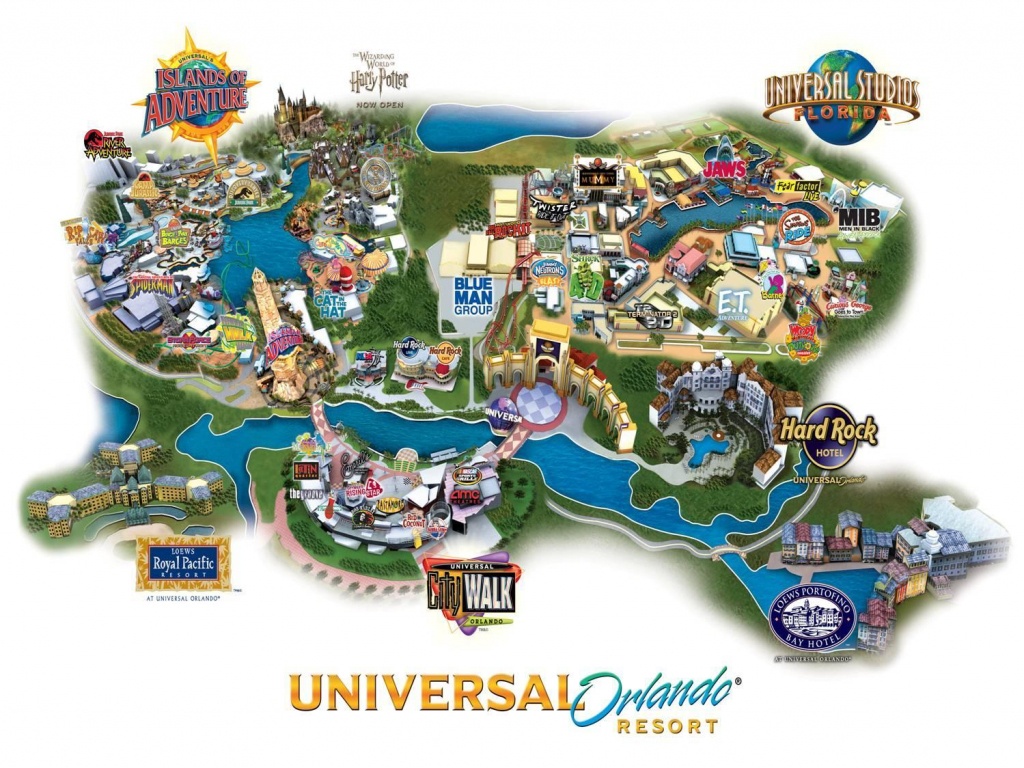 Universal Florida Map And Travel Information | Download Free - Map Of Universal Florida Hotels