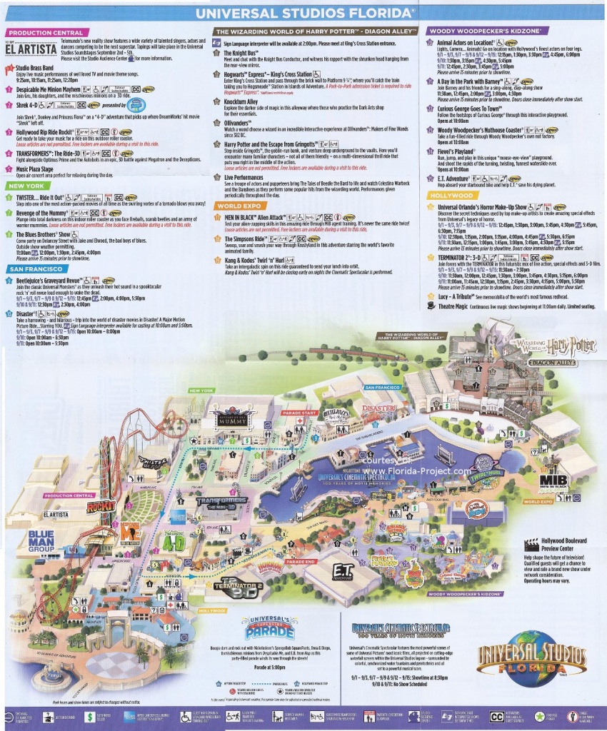 Universal Studios Florida Guidemaps - Universal Studios Florida Map 2018
