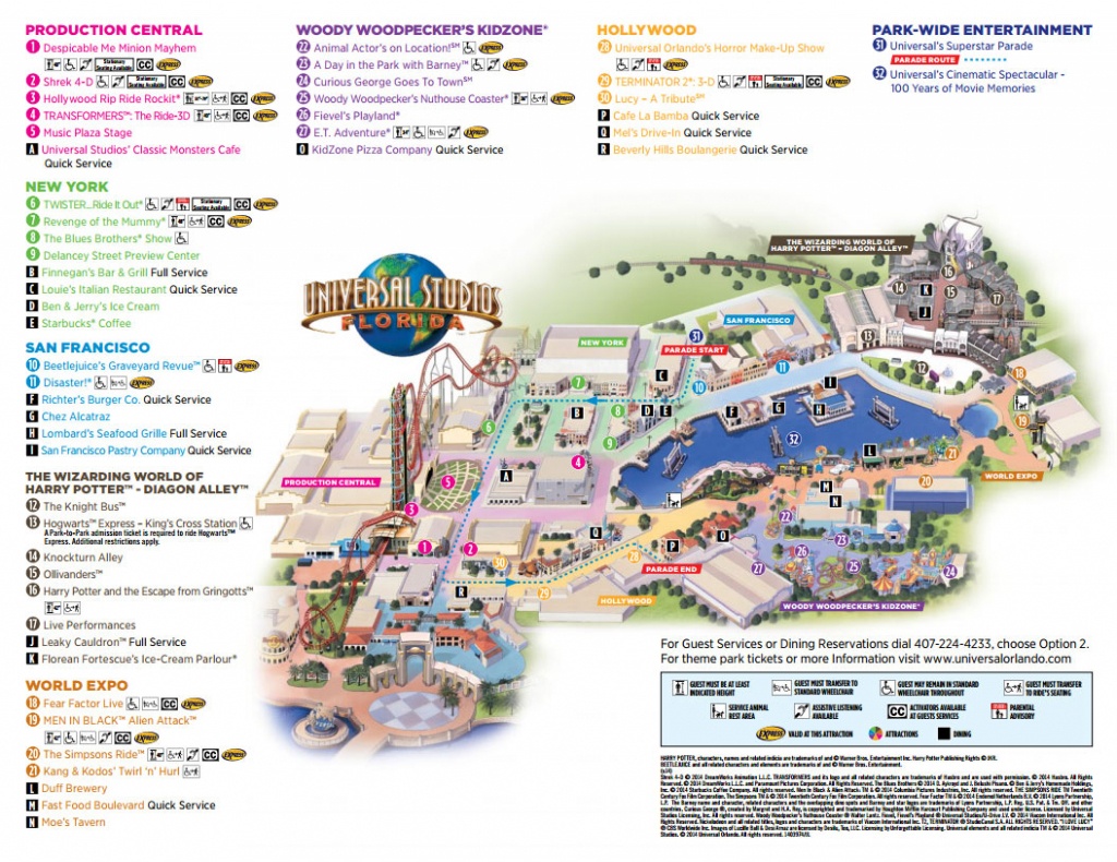 Universal Studios Florida Map 2016 | Autobedrijfmaatje - Universal Studios Florida Map