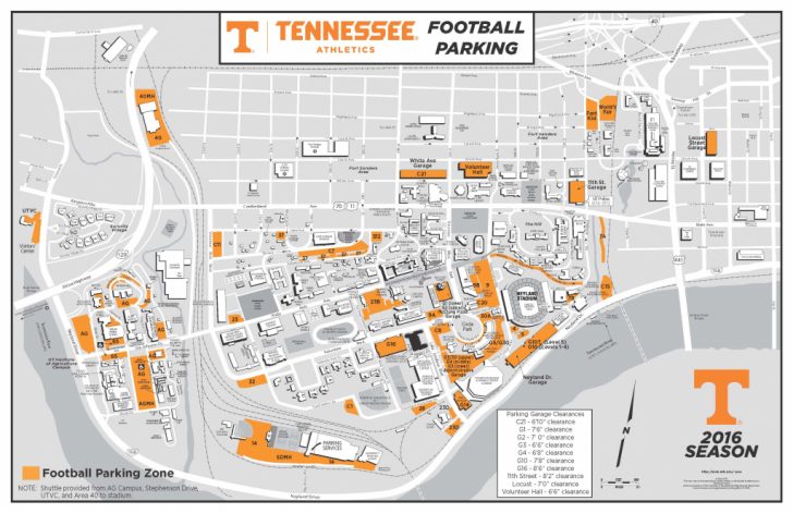 University Of Texas Football Parking Map 2016