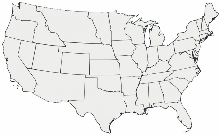 Unlabeled United States Map Us With Blank Simple Of New Us Map 