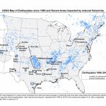 Updated: Usgs Releases Induced And Natural Seismicity Maps | News   Usgs Earthquake Map Texas