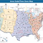 Us Area Code Map With Time Zones Usa Time Zone Map With States   Printable Usa Time Zone Map