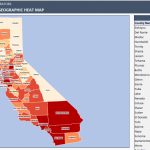 Us Counties Heat Map Generators   Automatic Coloring   Editable Shapes   Southern California Heat Map