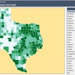 Us Counties Heat Map Generators   Automatic Coloring   Editable Shapes   Texas Population Heat Map