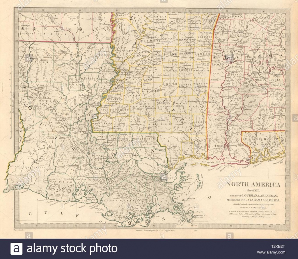 Us Gulf Coast. Louisiana Mississippi Alabama Florida Panhandle. Sduk - Alabama Florida Coast Map