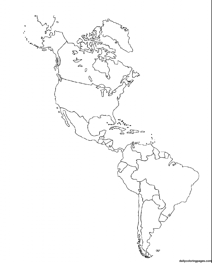 Us Map Coloring | Social Studies Ideas~Ed | America Outline, South - Printable Map Of North And South America