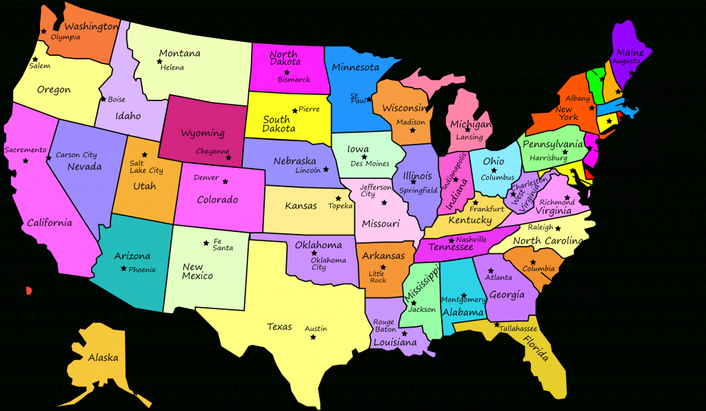 Us Map With Abbreviations And State Name And Travel Information - Printable State Abbreviations Map