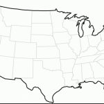 Us Map With States Outlines Unique Blank Map Southern United States   Free Printable Blank Map Of The United States