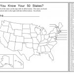 Us State Map Test Quiz Printable Ip0Fwl Save   Us Map Test Printable