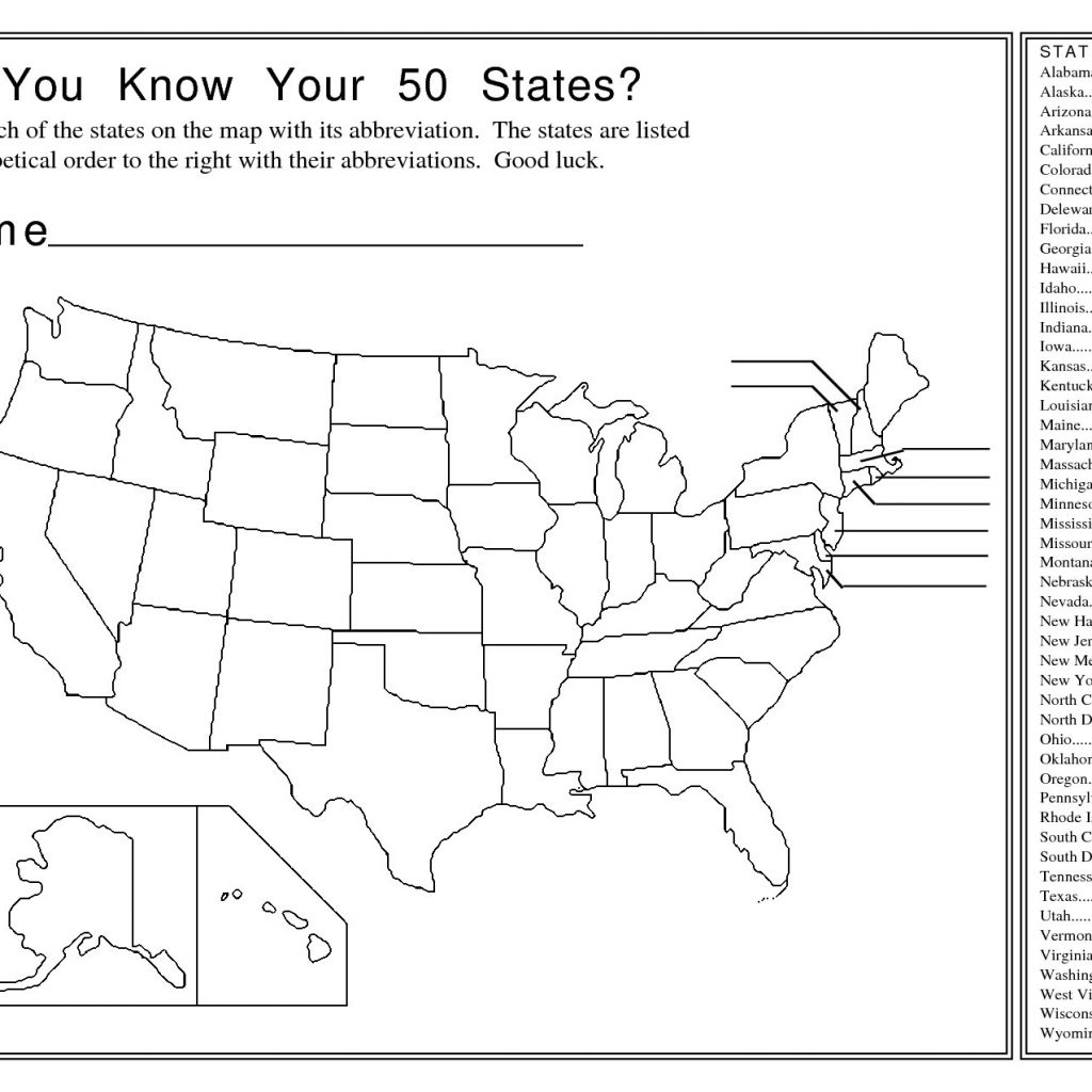 Us State Map Test Quiz Printable Ip0Fwl Save - Us Map Test Printable