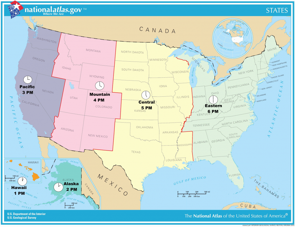 Us Timezone Map With States Timezonemap Beautiful Time Zone Maps - Printable Us Time Zone Map