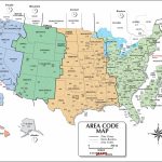 Usa Area Code And Time Zone Wall Map   Maps   Printable Time Zone Map Usa And Canada
