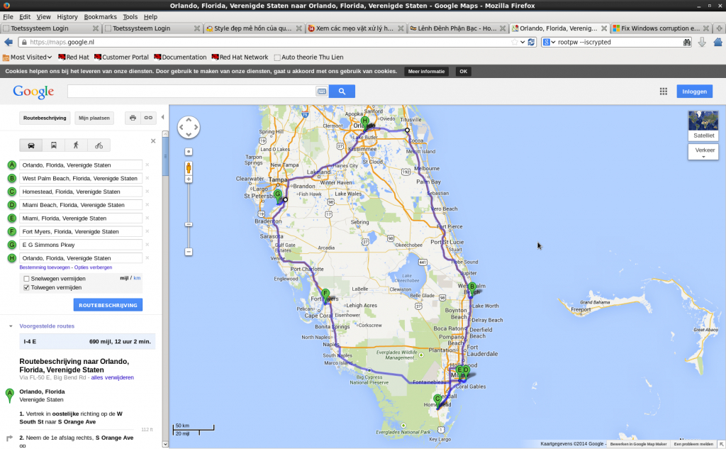 Usa East Coast 2014 (656/657) - Google Maps Orlando Florida