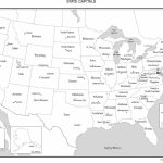Usa Map And State Capitals. I'm Sure I'll Need This In A Few Years   Blank Printable Map Of 50 States And Capitals