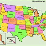 Usa States And Capitals Map   Free Printable United States Map With State Names