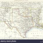 Usa: Sw Central: New Mexico Texas Oklahoma Arkansas Louisiana , 1897   Texas Arkansas Map