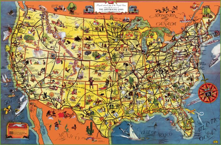 Texas Sightseeing Map