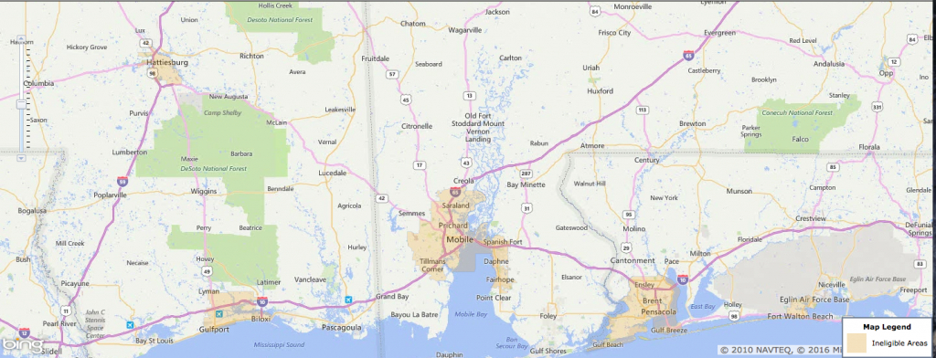 Usda Rural Development Loan - Mobile, Al - Usa Home Financing - Usda Eligibility Map Florida
