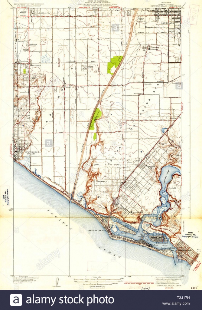 Usgs Topo Map California Ca Newport Beach 296346 1935 31680 - Newport California Map