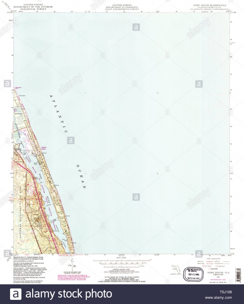 Usgs Topo Map Florida Fl Hobe Sound 346644 1948 24000 Restoration - Hobe Sound Florida Map