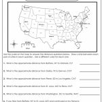 Using A Map Scale Worksheets | Lesson Plans | Map Skills, Social   6Th Grade Map Skills Worksheets Printable