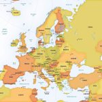Vector Map Of Europe Continent Political | One Stop Map   Free Printable Map Of Europe With Countries And Capitals