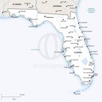 Vector Map Of Florida Political | One Stop Map   Map Of Florida