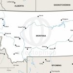 Vector Map Of Montana Political | One Stop Map   Printable Map Of Montana