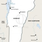 Vector Map Of Vermont Political | One Stop Map   Printable Map Of Vermont