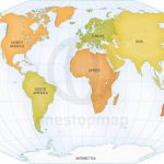 Vector Map Of World Continents Political | One Stop Map   Printable Map Of Continents
