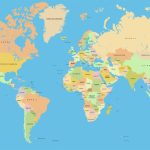Vector World Map: A Free, Accurate World Map In Vector Format   Flat Map Of World Printable