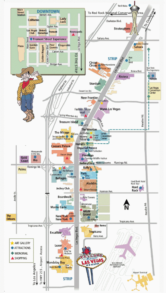 Vegas Strip And Downtown Map - Las Vegas Blvd Las Vegas Nevada - Map Of Las Vegas Strip Hotels Printable
