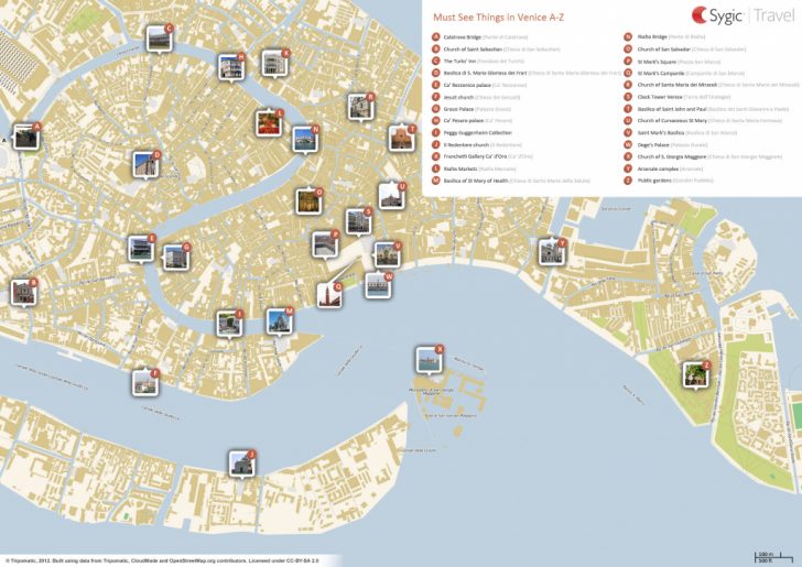 Printable Map Of Venice Italy