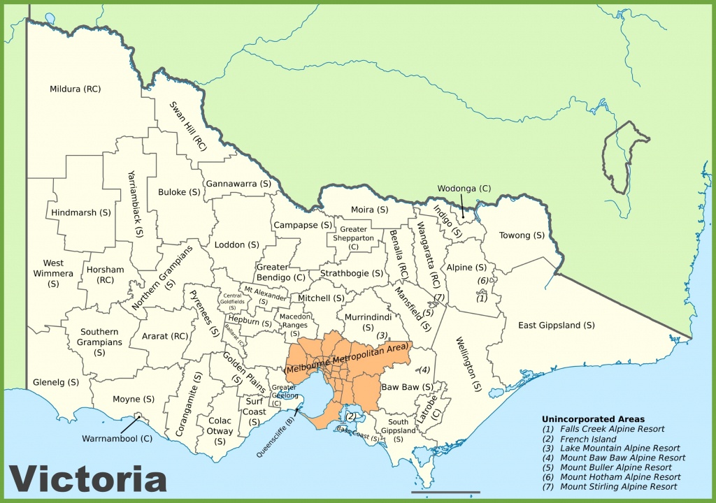 Victoria State Maps | Australia | Maps Of Victoria (Vic) - Printable Map Of Victoria Australia