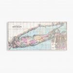 Vintage Map Of Long Island (1880) " Metal Printbravuramedia   Printable Map Of Long Island