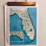 Vintage Maps Of Florida And Connecticut Original Antique Atlas | Etsy   Florida Maps For Sale