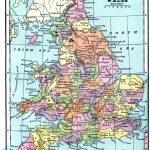 Vintage Printable   Map Of England And Wales   The Graphics Fairy   Printable Map Of England And Scotland