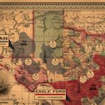 Vintage Texas Spindletop Shale Oil Map | Shale Maps Pro   Vintage Texas Map