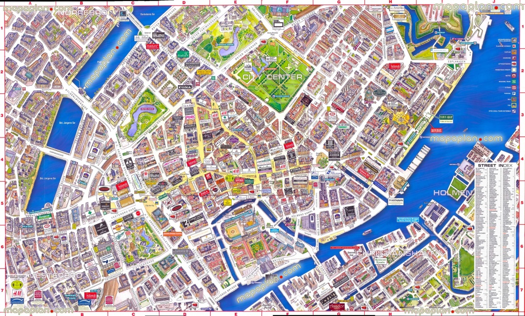 Virtual Interactive 3D Copenhagen Denmark City Center Free Printable - Free Printable Satellite Maps