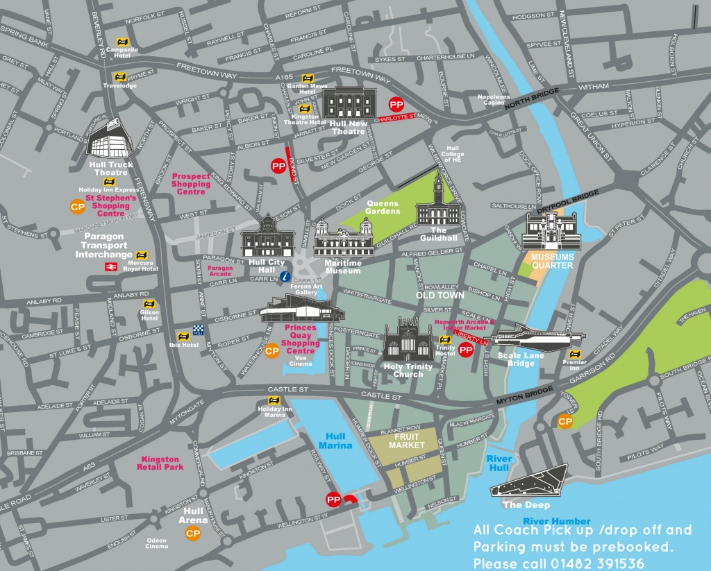 Visit Hull &amp;amp; East Yorkshire - Printable Street Map Of Harrogate Town Centre