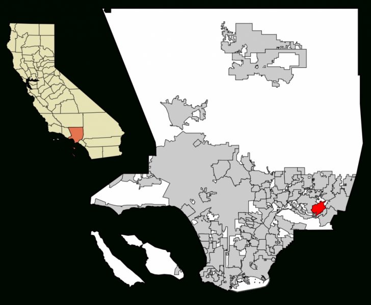Walnut California Map